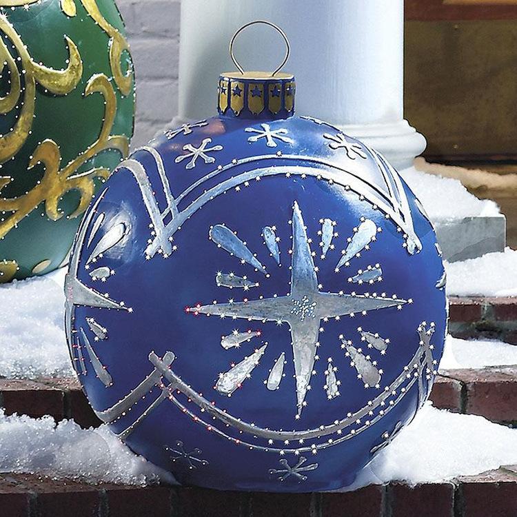 PVC Inflatable Toy Outdoor Fun Ball Christmas Ornament