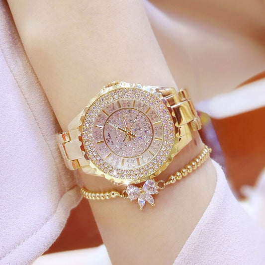 starry full brick automatic non-mechanical waterproof women's watch