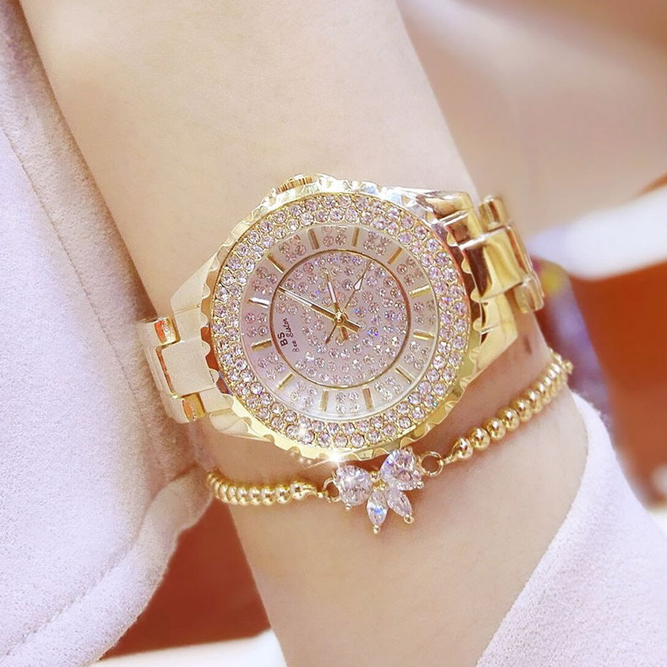 starry full brick automatic non-mechanical waterproof women's watch