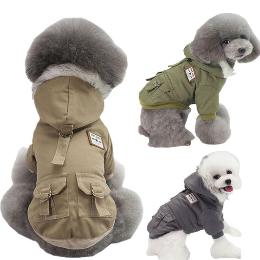 Pet clothes autumn and winter fleece cotton