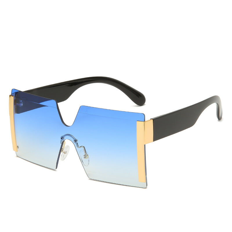 European and American Large Frame Colorful Sunglasses