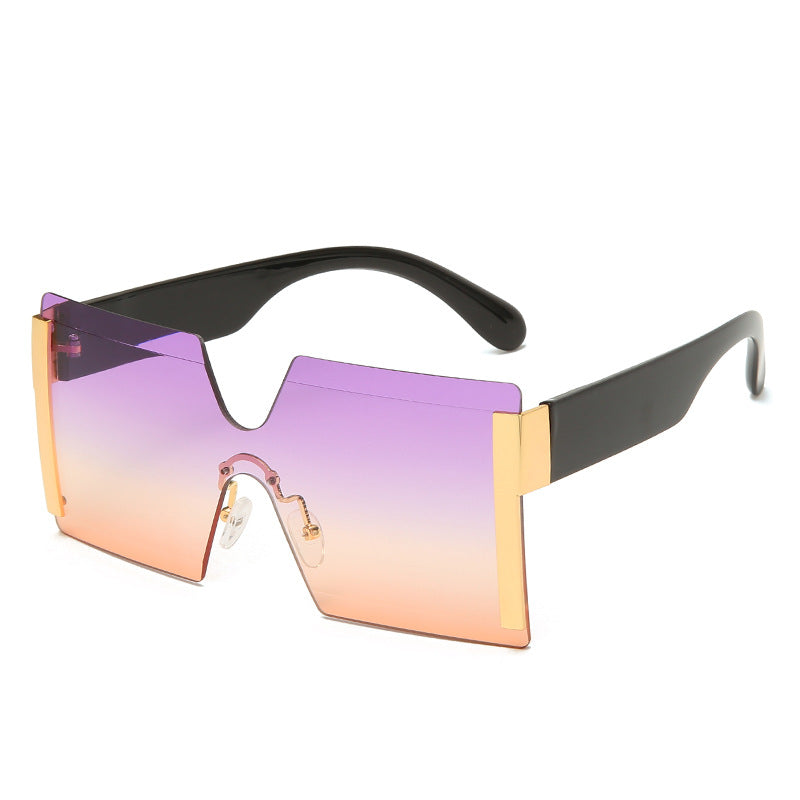 European and American Large Frame Colorful Sunglasses