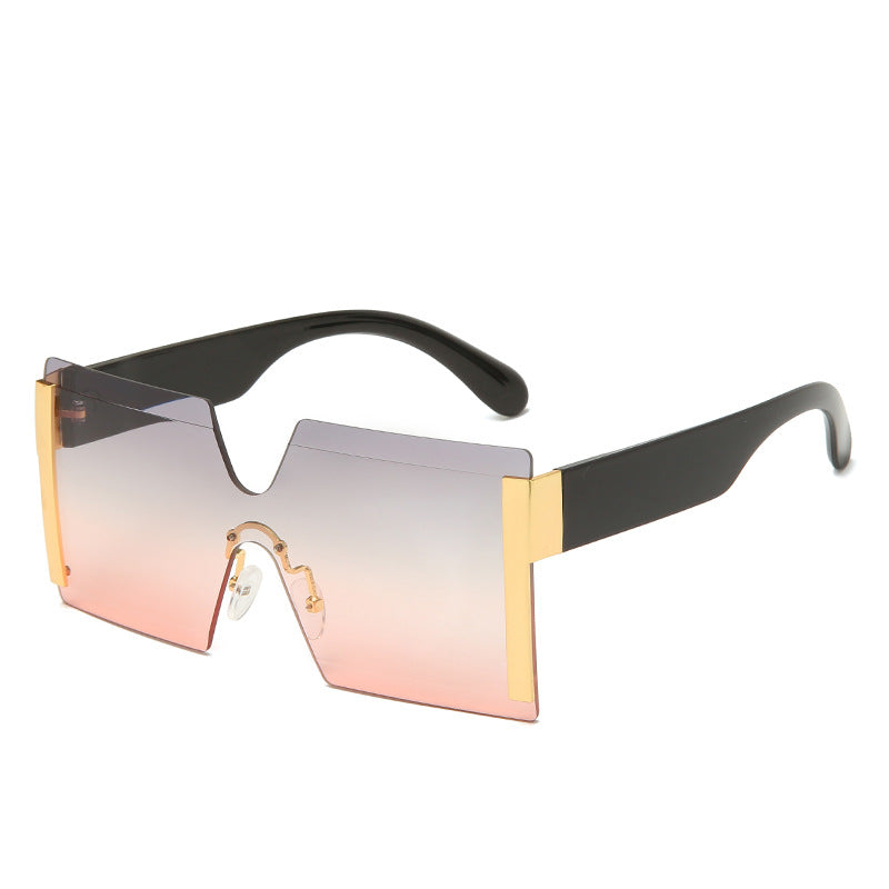 European and American Large Frame Colorful Sunglasses