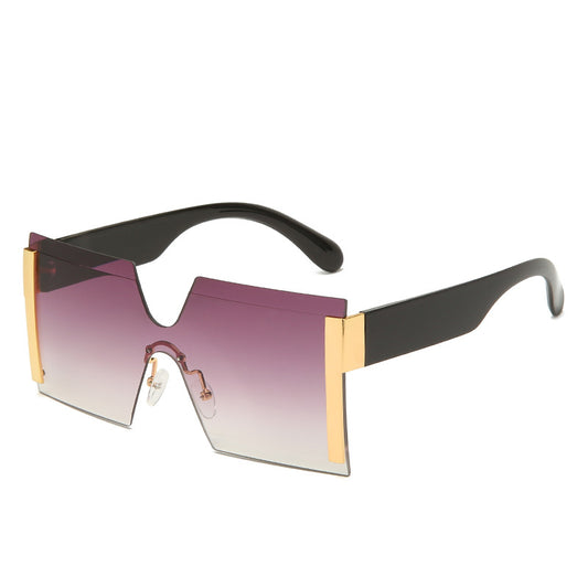 European and American Large Frame Colorful Sunglasses