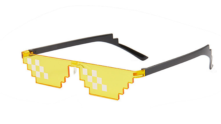 New Mosaic Glasses Personality Pixel Disco Sunglasses