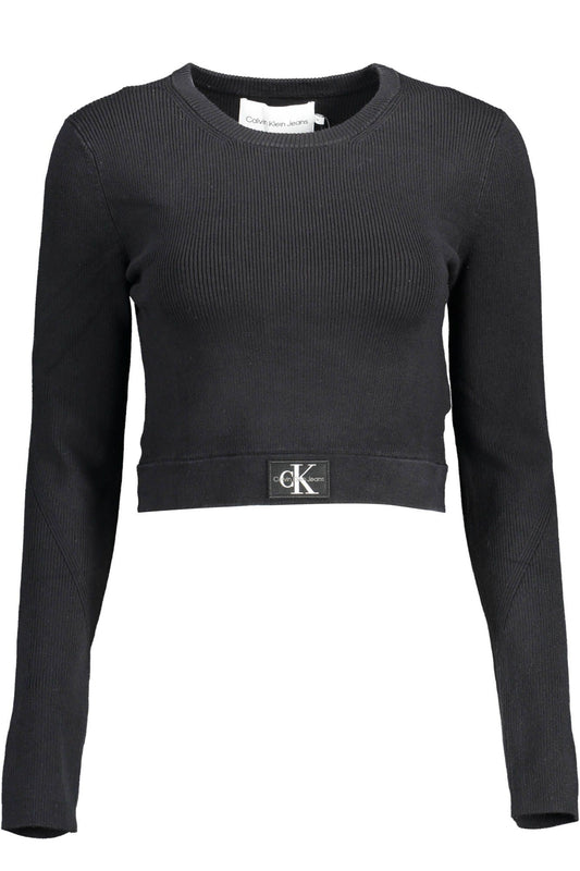 Calvin Klein Black Lyocell Women Sweater