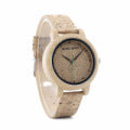 BOBO BIRD Simple Temperament Bamboo Wood Quartz Couple Watch