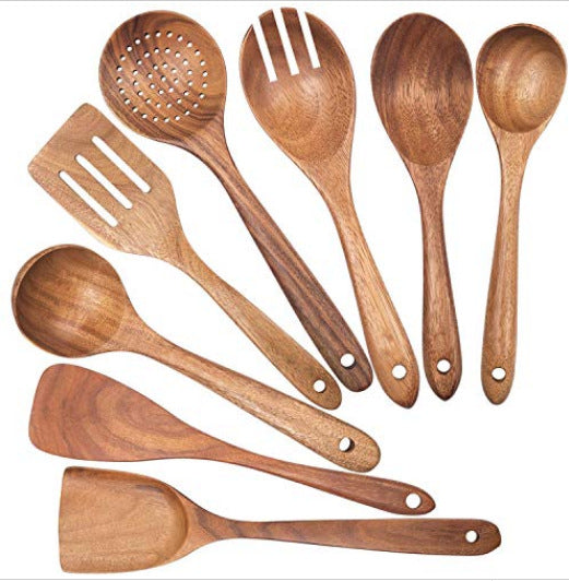 Acacia wood kitchen utensils