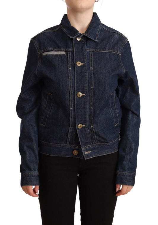 Master Coat Elegant Dark Blue Denim Jacket