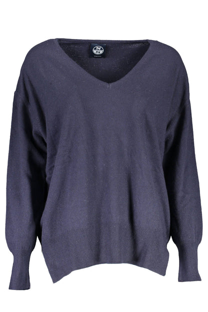 North Sails Blue Wool Women Sweater