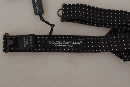 Dolce & Gabbana Exquisite Silk Polka Dot Bow Tie