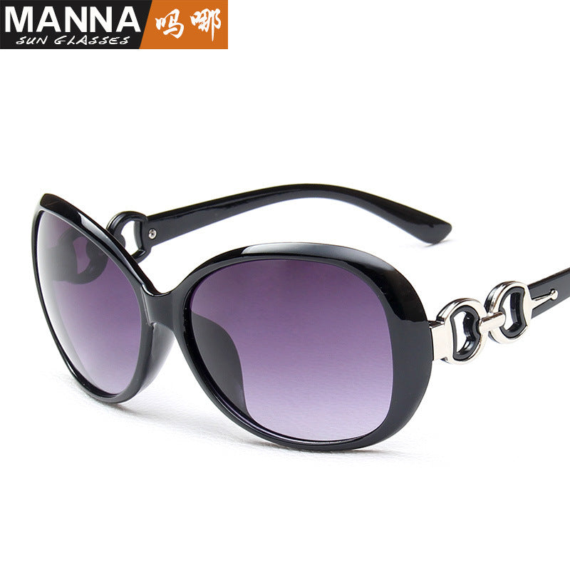 Trendy Sunglasses, European And American Large Frame Gradient Color