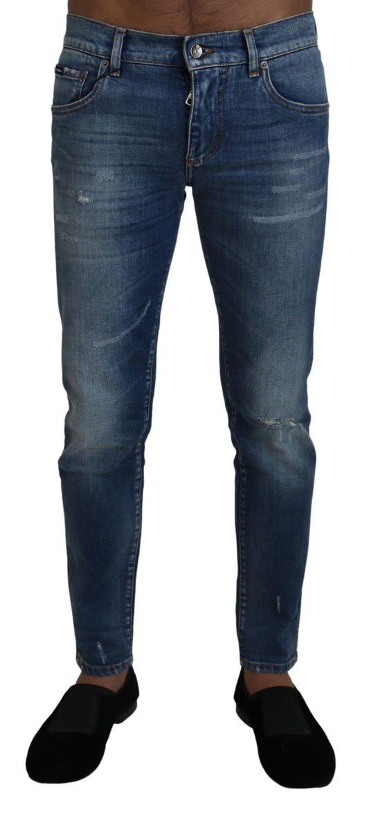 Dolce & Gabbana Elegant Slim Fit Italian Denim Jeans