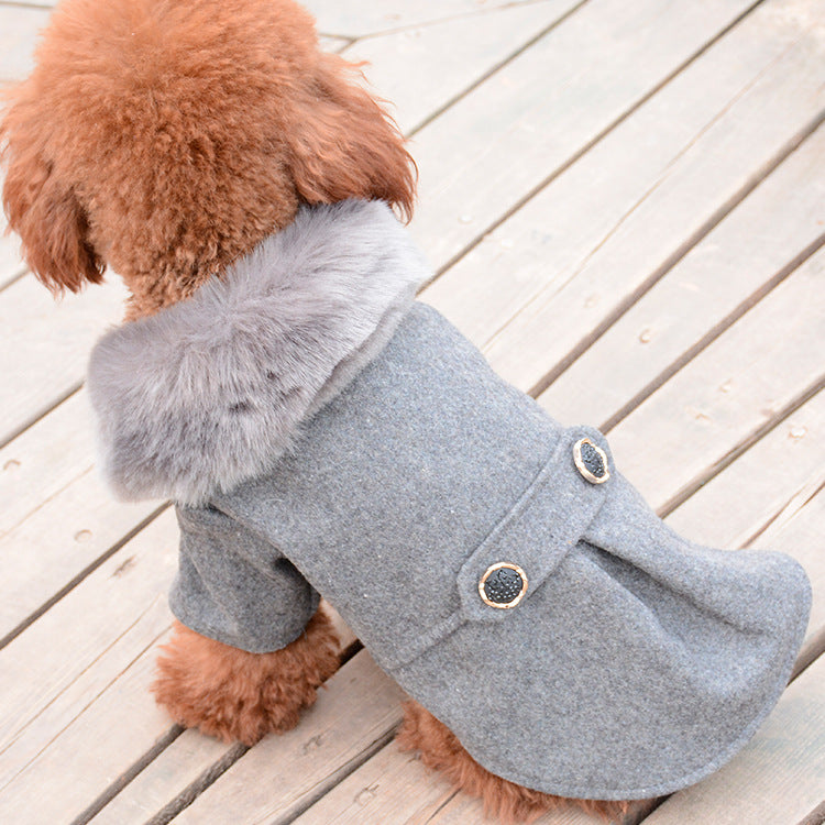 solid color pet clothes autumn and winter