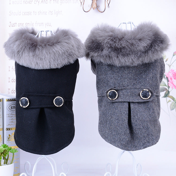 solid color pet clothes autumn and winter