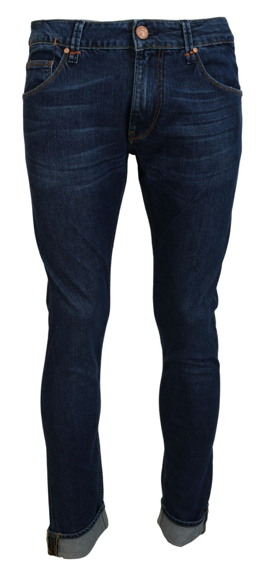 Acht Exquisite Tapered Italian Denim in Blue