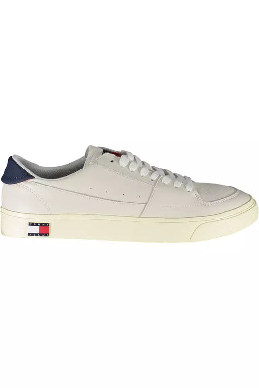 Tommy Hilfiger White Leather Men Sneaker