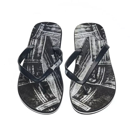 Just Cavalli Black EVA Men Sandal