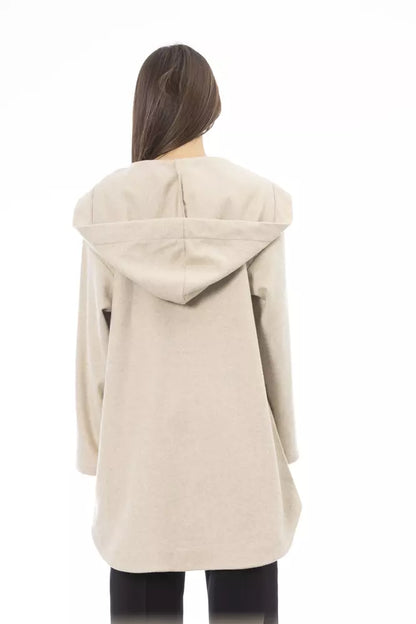 Alpha Studio Beige Wool Women Sweater