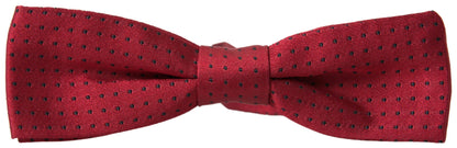 Dolce & Gabbana Elegant Polka Dot Silk Bow Tie