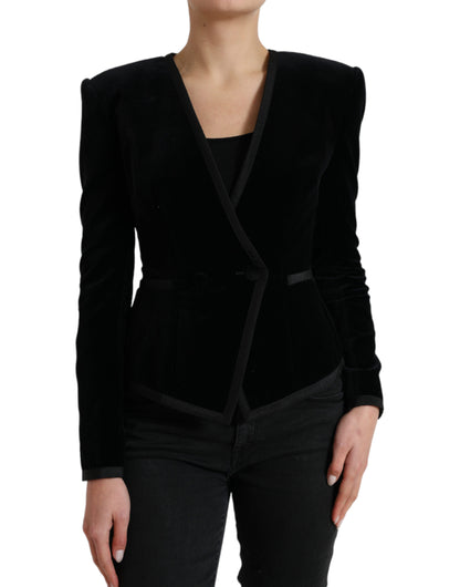 Dolce & Gabbana Elegant Double Breasted Cotton-Silk Blazer