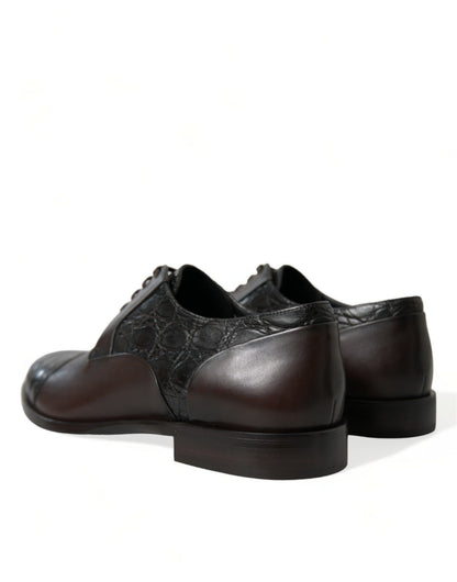 Dolce & Gabbana Elegant Brown Formal Derby Dress Shoes