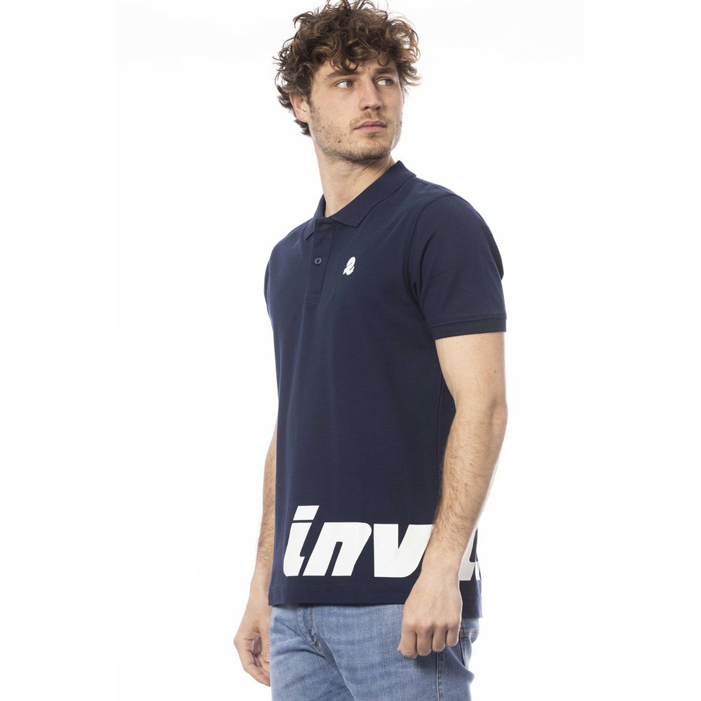 Invicta Blue Cotton Men Polo Shirt