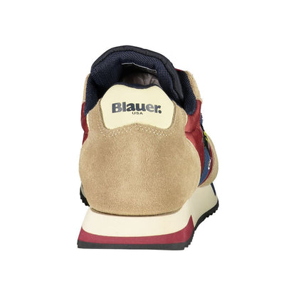 Blauer Beige Sports Sneakers with Contrast Accents