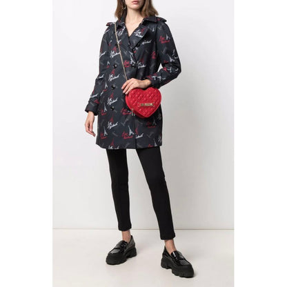 Love Moschino Black Polyester Women Coat