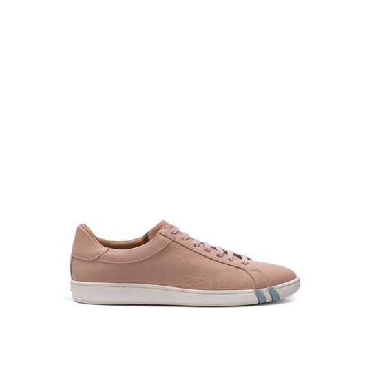 Bally Elegant Pink Leather Sneakers