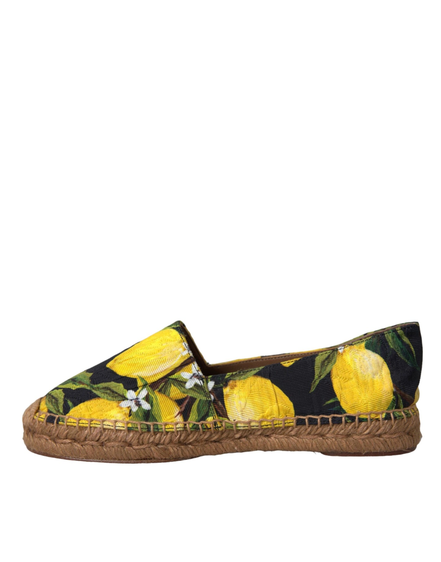 Dolce & Gabbana Multicolor Lemon Slip On Espadrilles Shoes