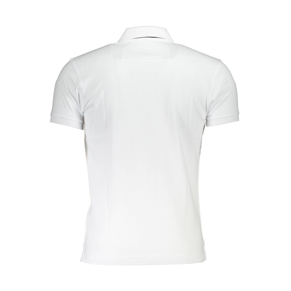 La Martina White Cotton Men Polo Shirt