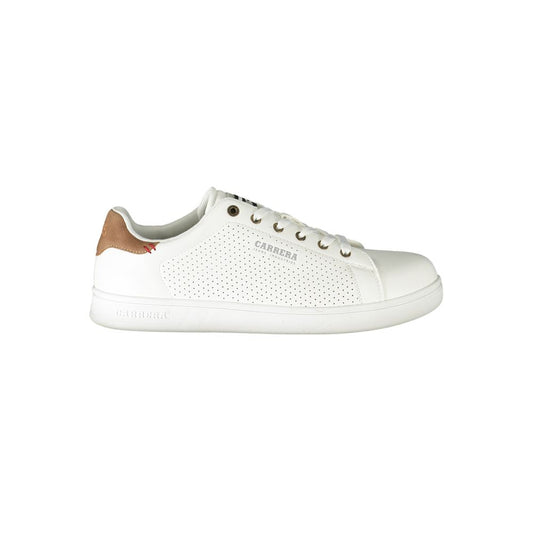 Carrera White Polyester Sneaker