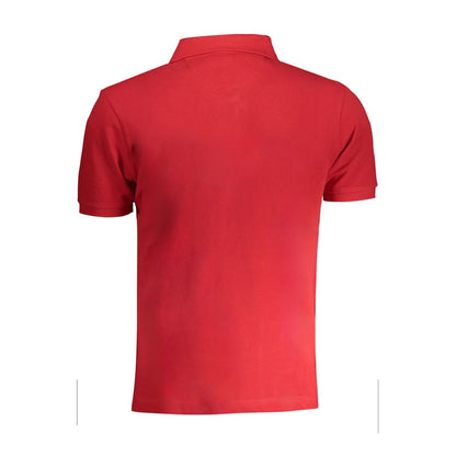 La Martina Red Cotton Polo Shirt