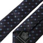 Dolce & Gabbana Black Blue Polka Dot Silk Adjustable Men Tie