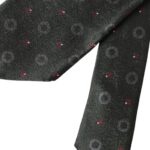 Dolce & Gabbana Dark Gray 100% Silk Fantasy Adjustable Men Tie