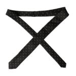 Dolce & Gabbana Black Silk Branded Logo Adjustable Men Tie