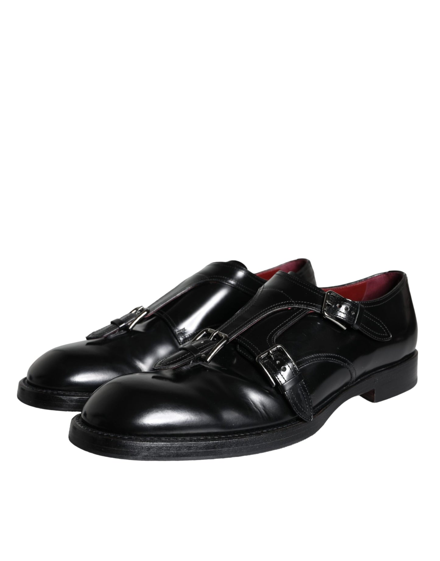 Dolce & Gabbana Black Calf Leather Men Formal Dress Shoes