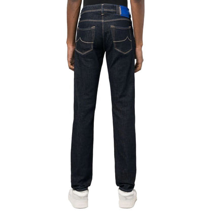 Jacob Cohen Blue Cotton Jeans & Pant