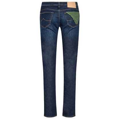 Jacob Cohen Blue Cotton Jeans & Pant