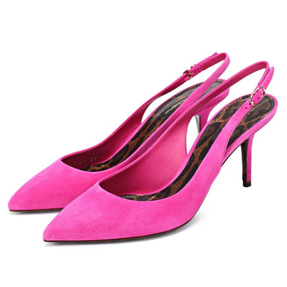 Dolce & Gabbana Fuchsia Leather Di Capra Pump