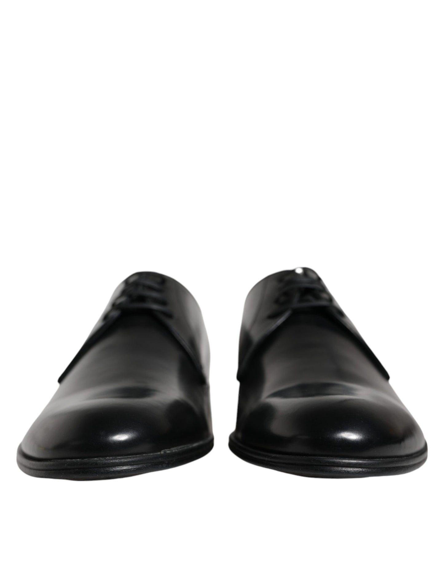 Dolce & Gabbana Black Leather Derby Formal Dress Shoes