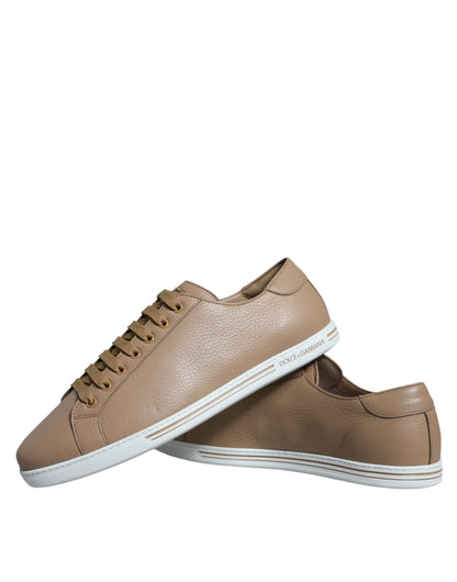 Dolce & Gabbana Brown Low Top Men Saint Tropez Sneakers Shoes