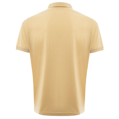 Loro Piana Yellow Silk Polo Shirt