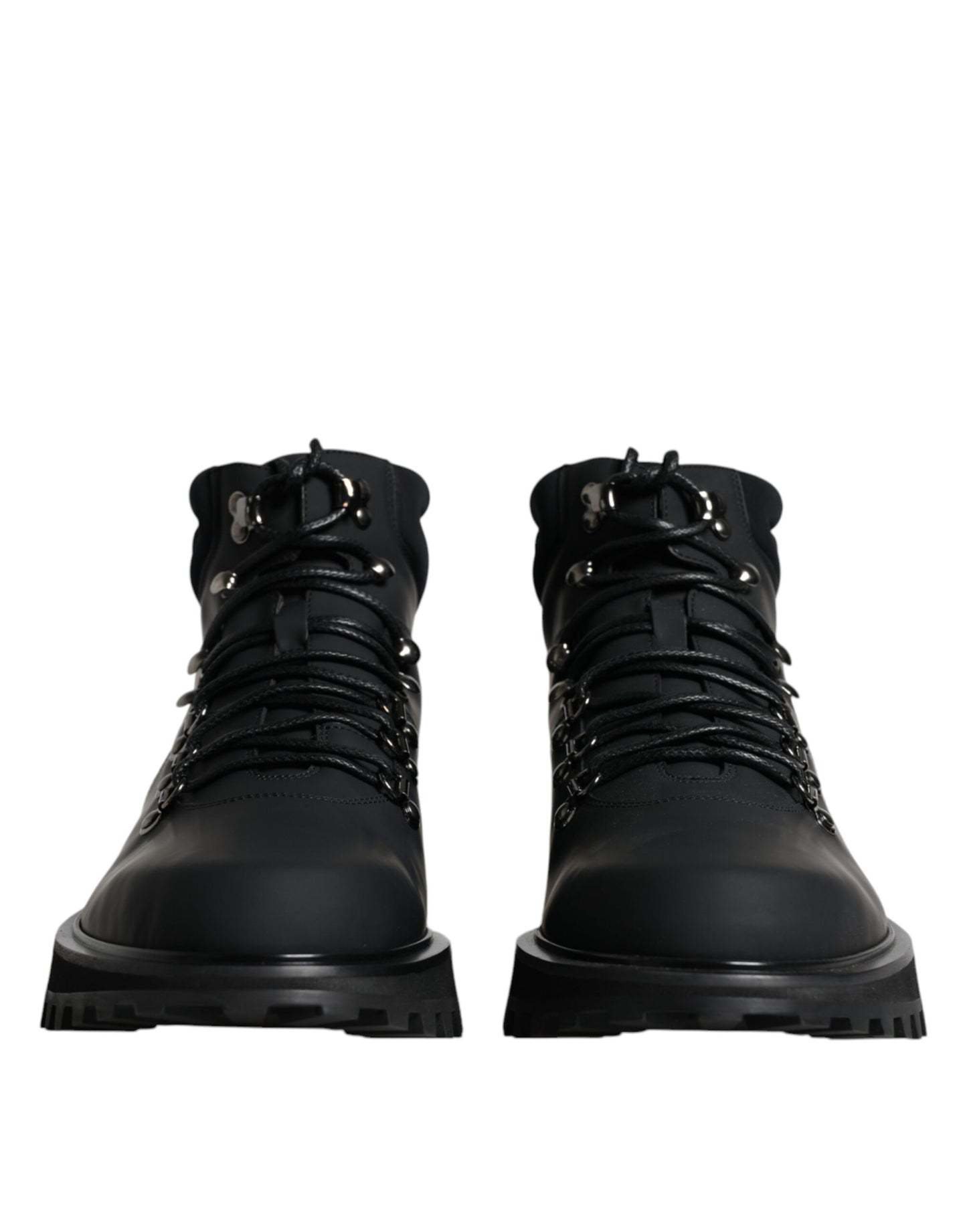 Dolce & Gabbana Black Ankle Boots Vulcano Trekking Shoes