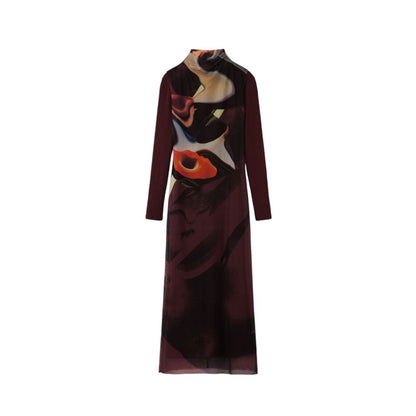 Desigual Brown Polyester Dress