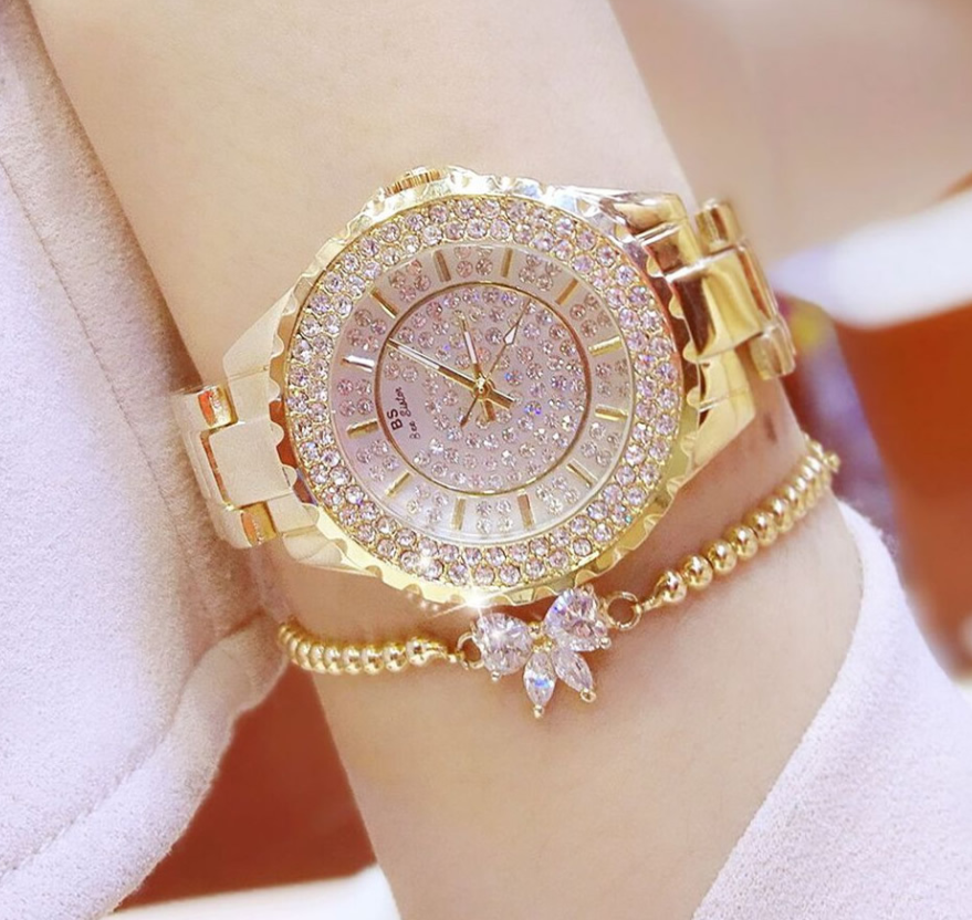 starry full brick automatic non-mechanical waterproof women's watch