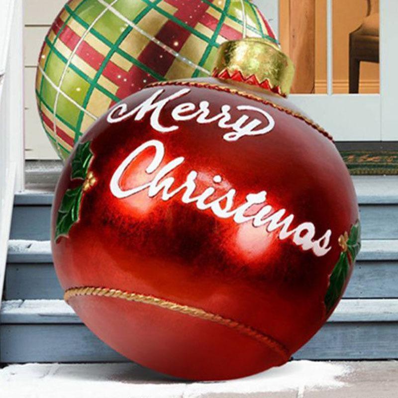 PVC Inflatable Toy Outdoor Fun Ball Christmas Ornament