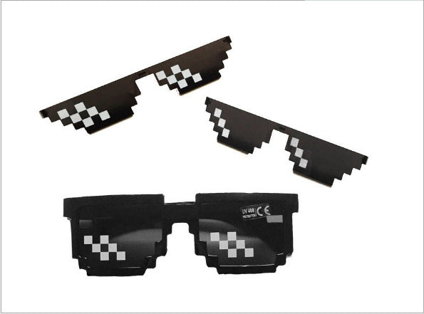 New Mosaic Glasses Personality Pixel Disco Sunglasses