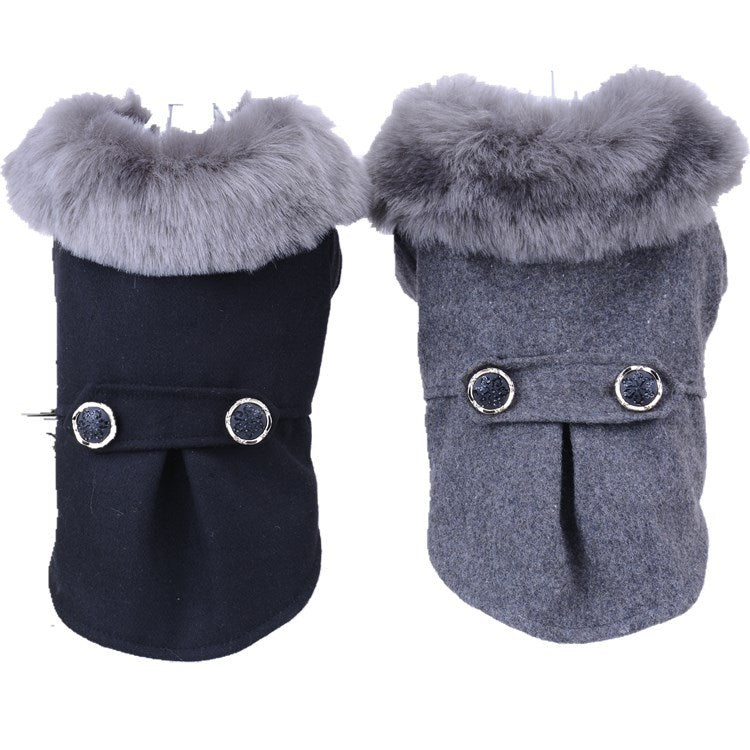 solid color pet clothes autumn and winter